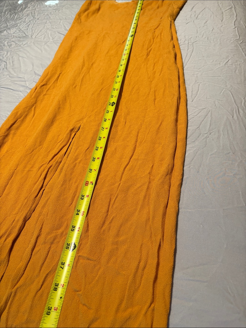 Reformation Mustard Square-Neck Sleeveless Maxi Dress - Picture 13 of 14